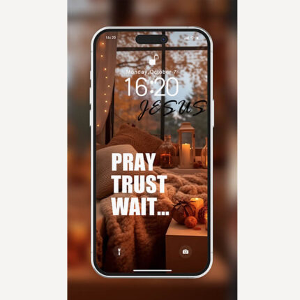 Praytrustwait-christian phone wallpapers-PW14